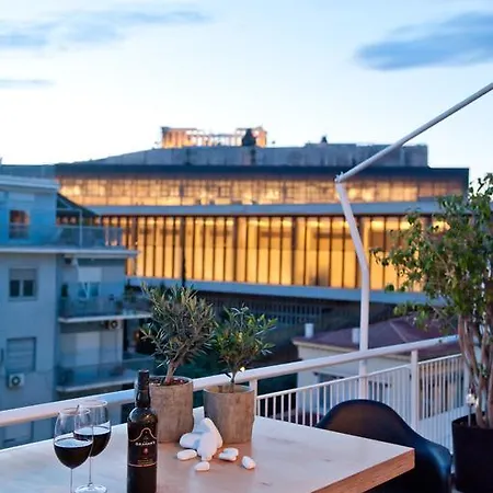 Acropolis View Deluxe Penthouse & Luxury דירה אתונה